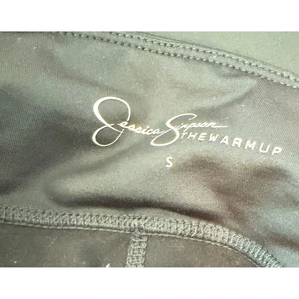 Jessica Simpson The Warm Up Green Star Print High‎ Waist Leggings Small
